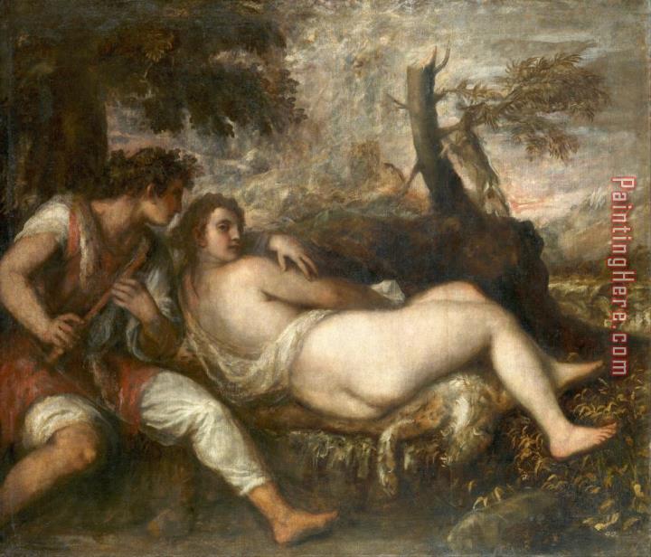 Titian Nymph And Shepherd